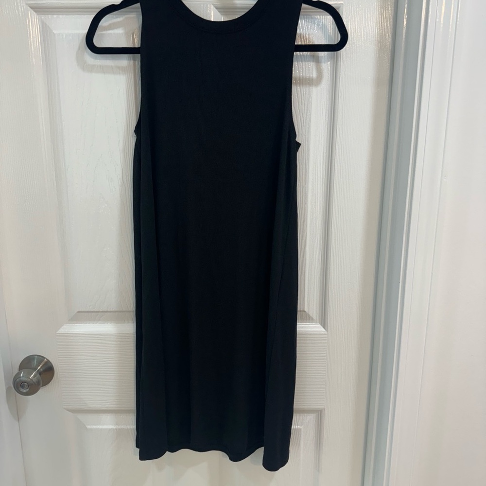 Elegant Black Sleeveless Black Dress Vera midi modal